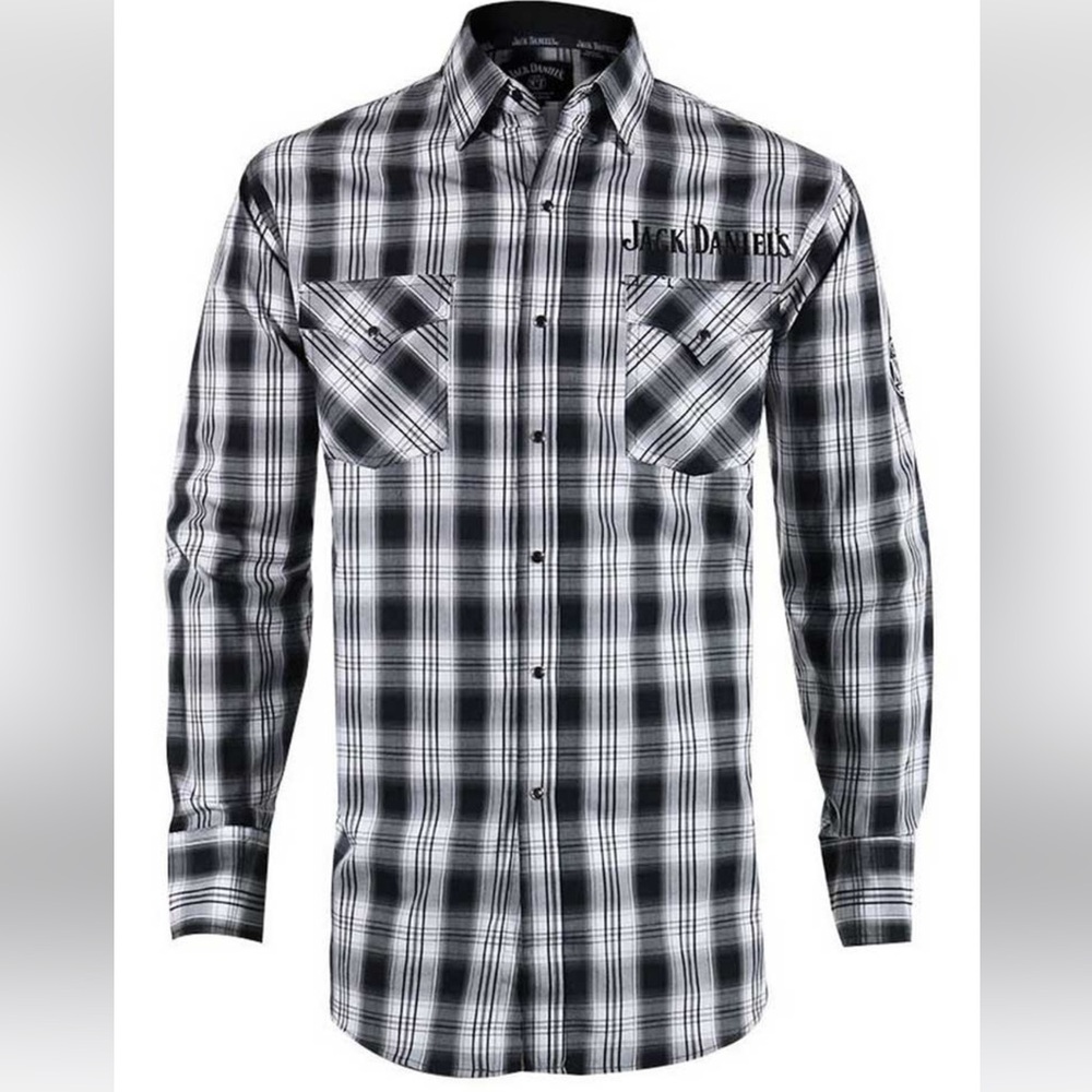 Jack Daniel's Pearl Snap Western Button up. - Picture 3 of 9